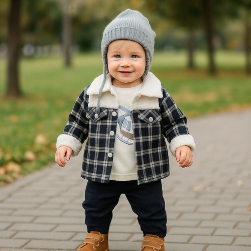 Βρεφικό Σετ Μπλουζάκι, Γιλέκο, Παντελονάκι,Set_oil sheep 773345